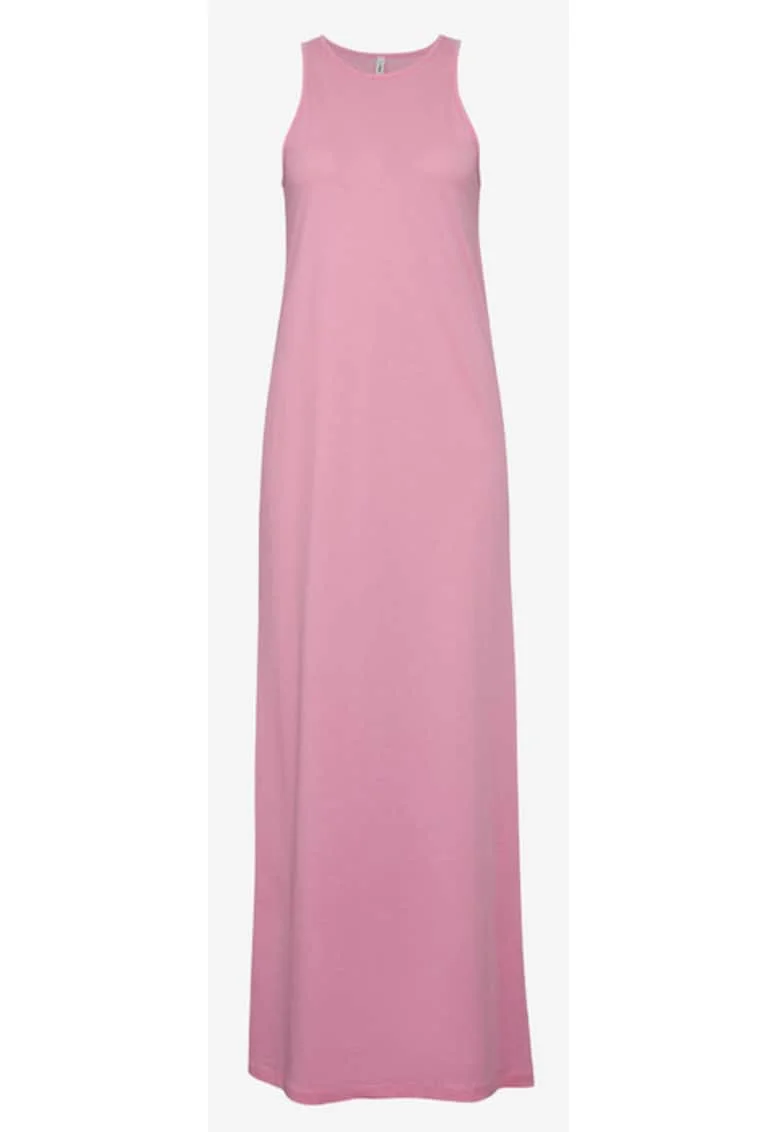 Rochie maxi evazata din bumbac organic