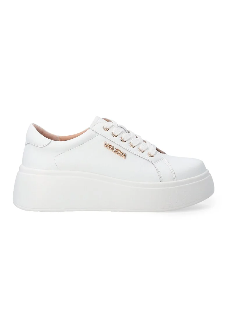 Pantofi sport din piele cu flatform