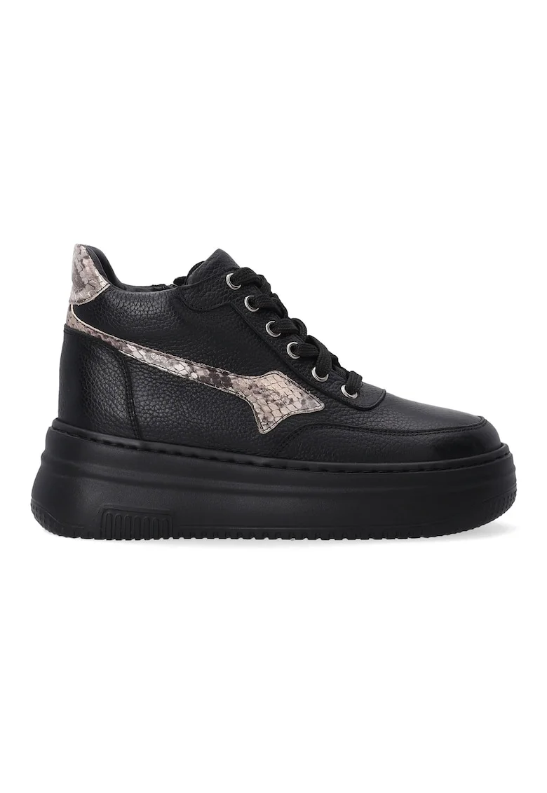 Pantofi sport wedge din piele naturala