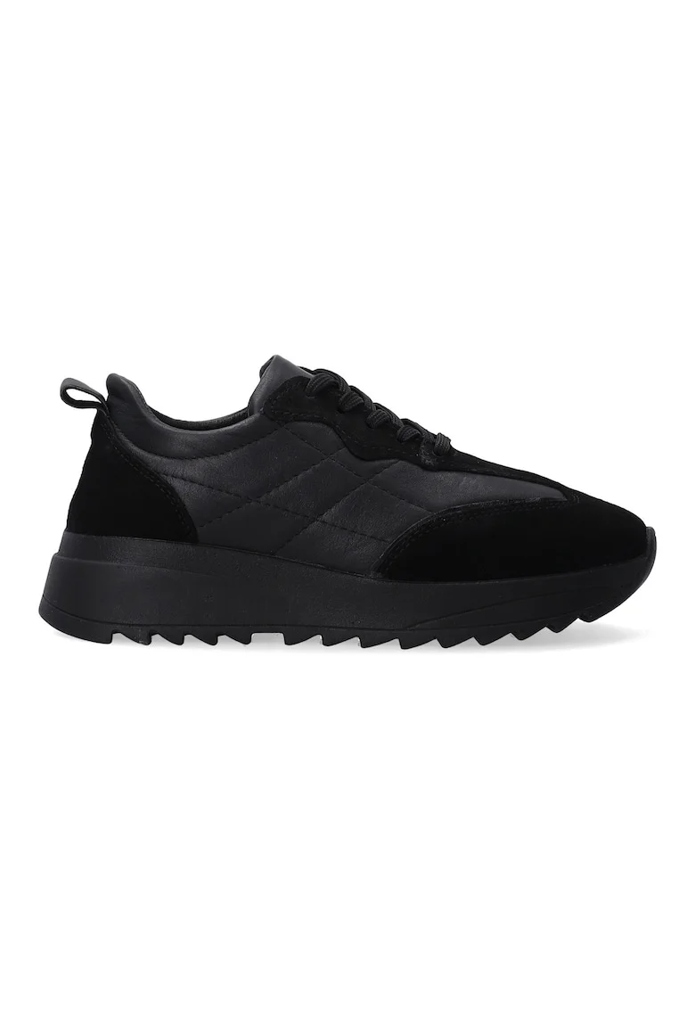 Pantofi sport din piele si piele intoarsa