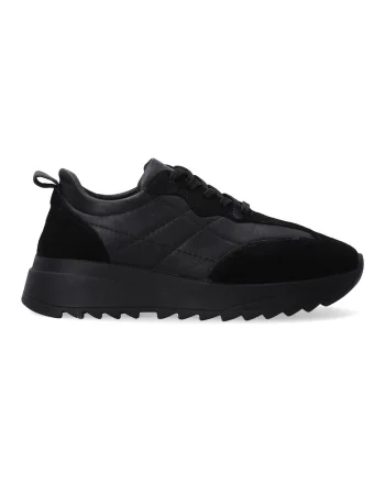 Pantofi sport din piele si piele intoarsa