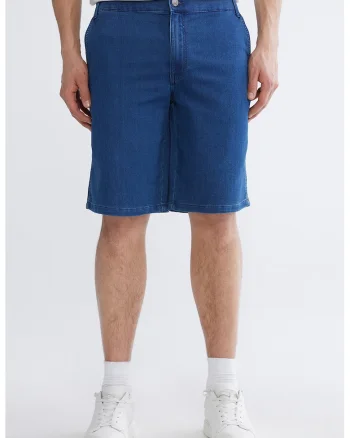 Bermude relaxed fit din denim, Albastru