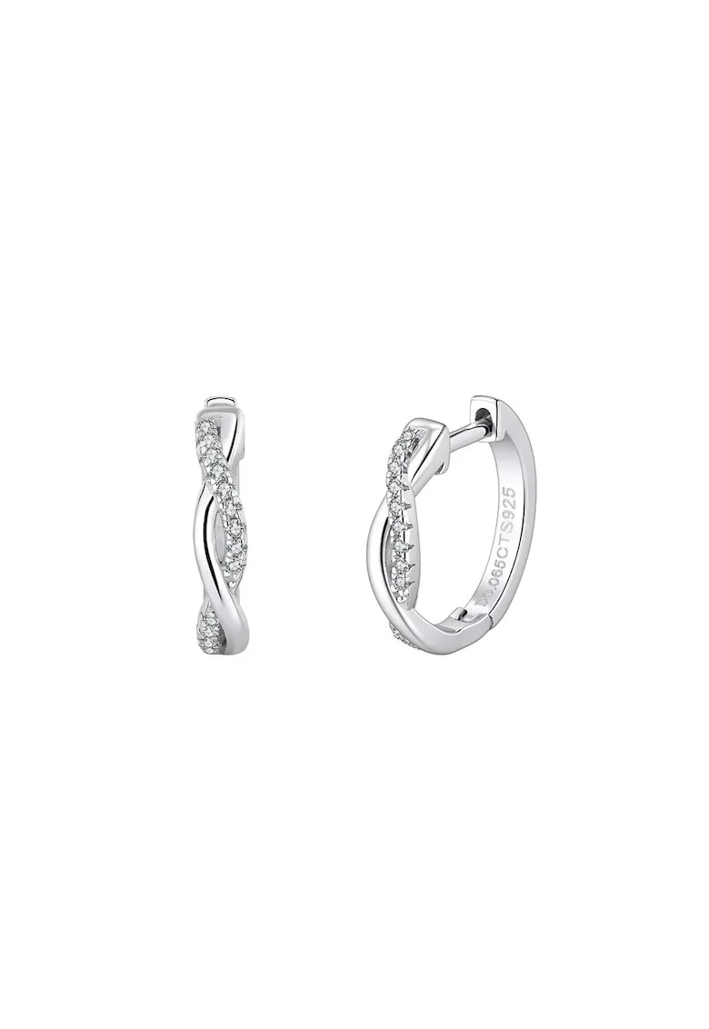 Cercei Infinity Glow Moissanite, Argint 925