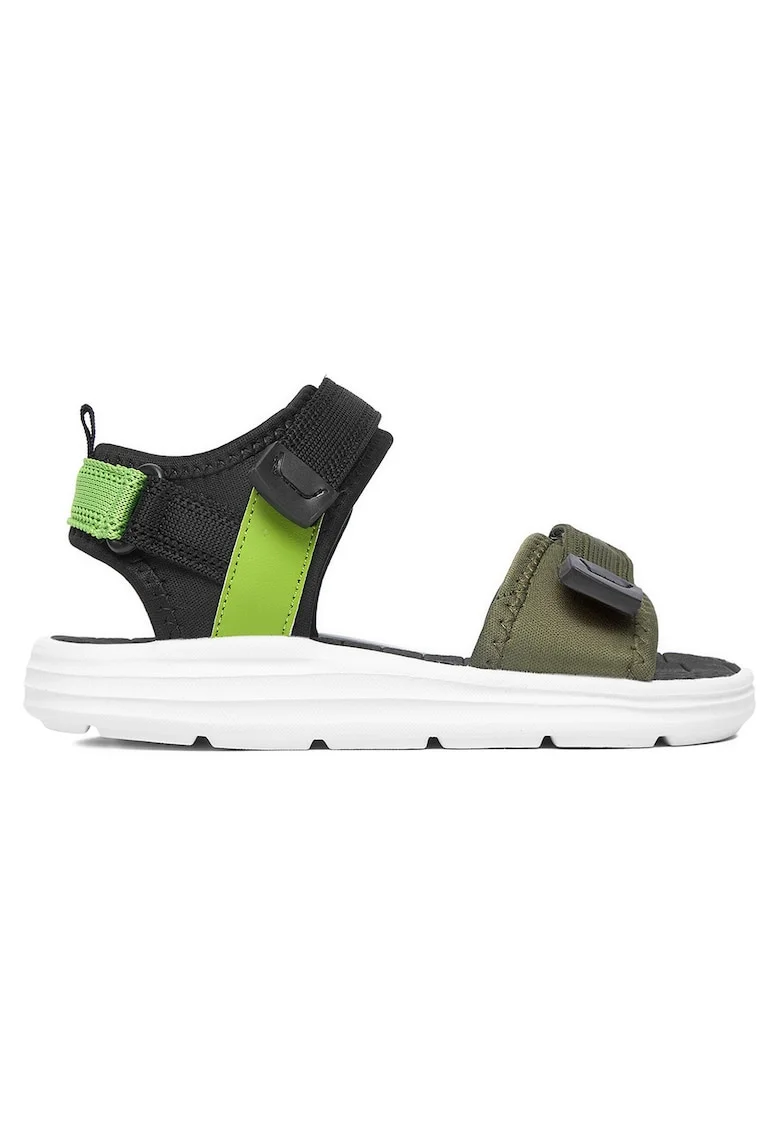 Sandale  pentru băieți, kaki, textil, Kaki