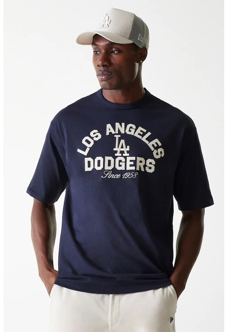 Tricou cu imprimeu Heritage, Bleumarin