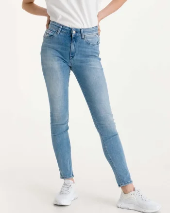 Blugi skinny cu buzunare