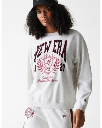 Bluza lejera de trening cu logo brodat, Gri deschis