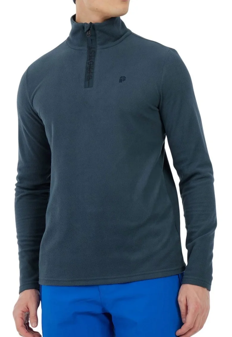 Bluza sport din fleecd cu fenta cu fermoar