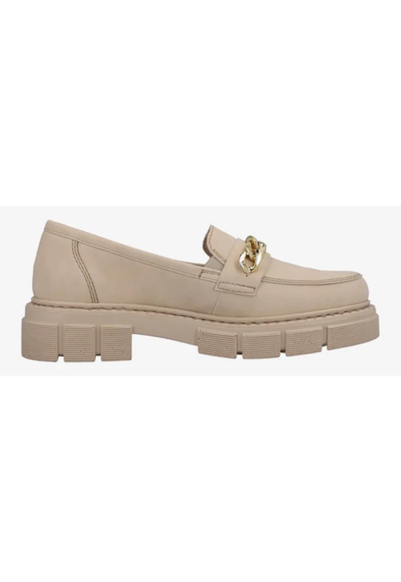 Pantofi Loafer cu lant decorativ
