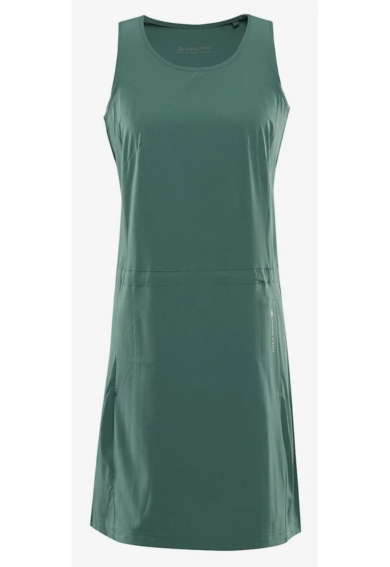 Rochie fara maneci cu model uni,