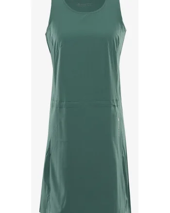Rochie fara maneci cu model uni,