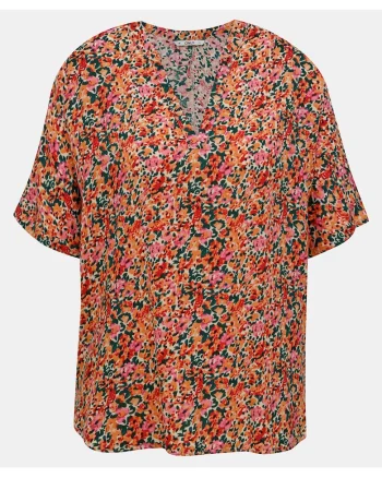 Bluza tunica cu model floral