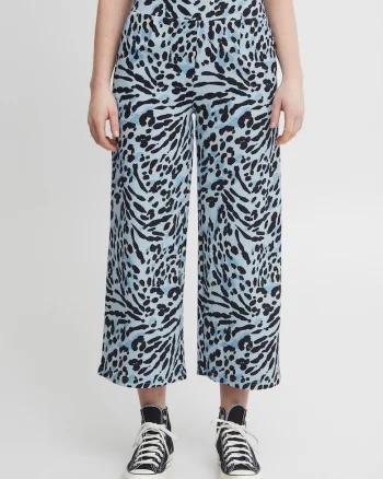 Pantaloni drepti crop