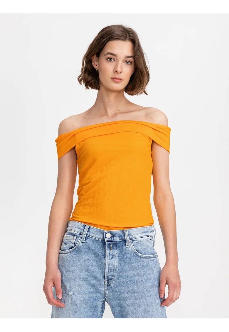 Tricou cu decolteu pe umeri Amaya,