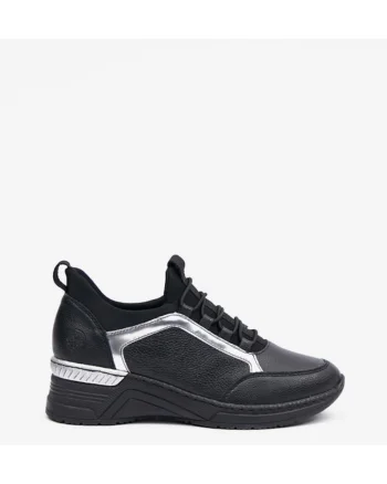 Pantofi sport din piele cu talpa wedge