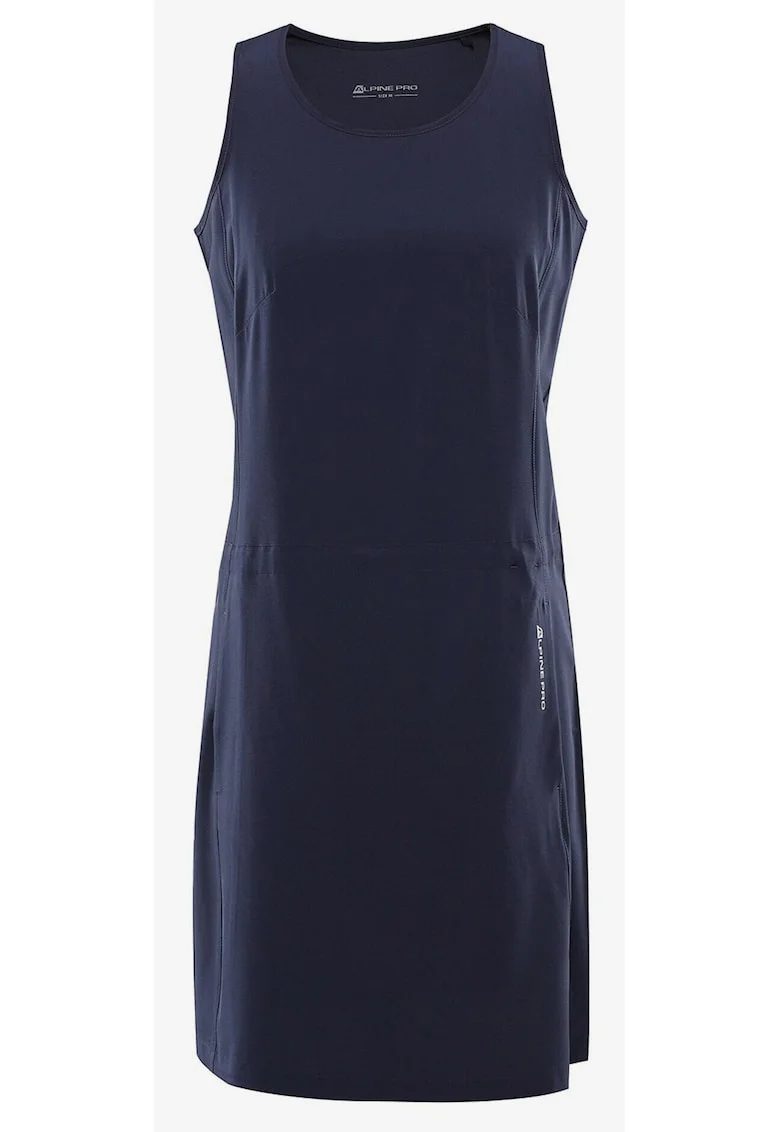Rochie fara maneci cu model uni