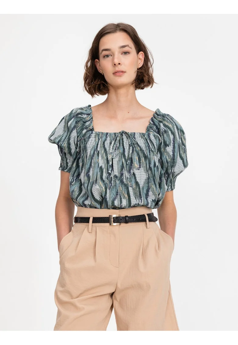 Bluza cu decolteu patrat Annabelle