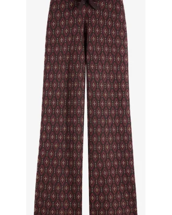Pantaloni jacquard lejeri