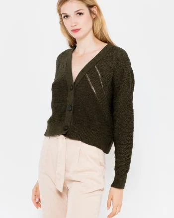 Cardigan cu decolteu in V