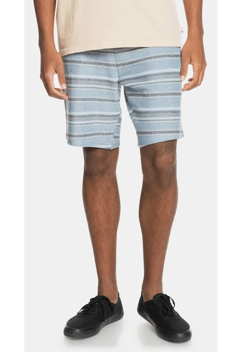 Pantaloni de trening scurti in dungi,