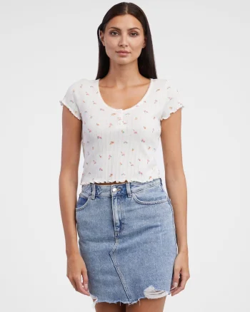 Tricou cu imprimeu floral