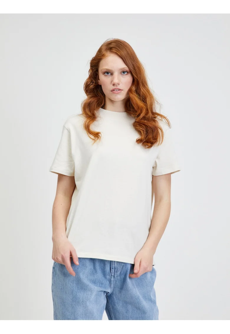 Tricou din bumbac organic la baza gatului