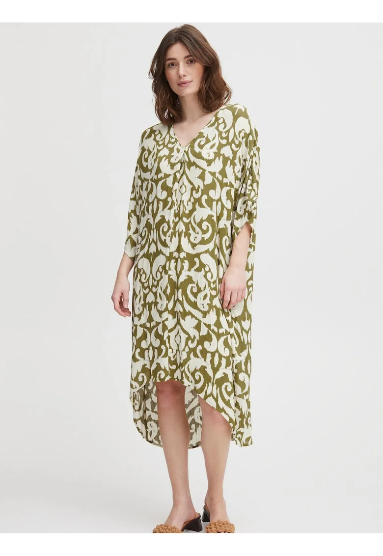 Rochie tip camasa cu terminatie asimetrica