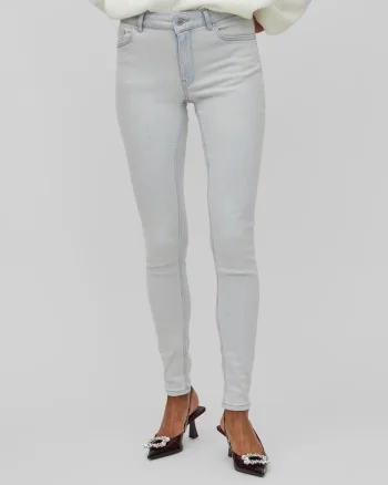 Blugi skinny cu talie medie