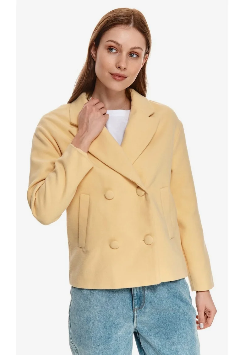 Jacheta cu model uni si maneci lungi