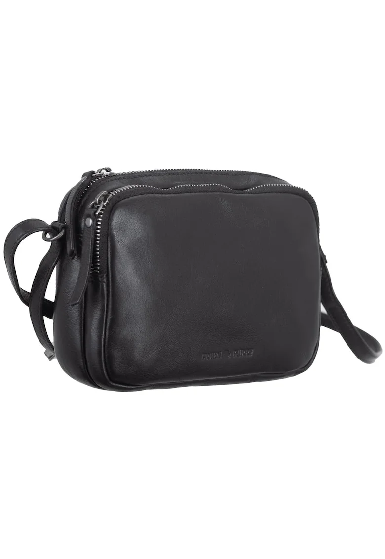 Geanta umar dama piele naturala 23 x 15 x 6.5 cm, Colombiana,, Negru