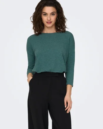 Bluza uni cu maneci trei sferturi,