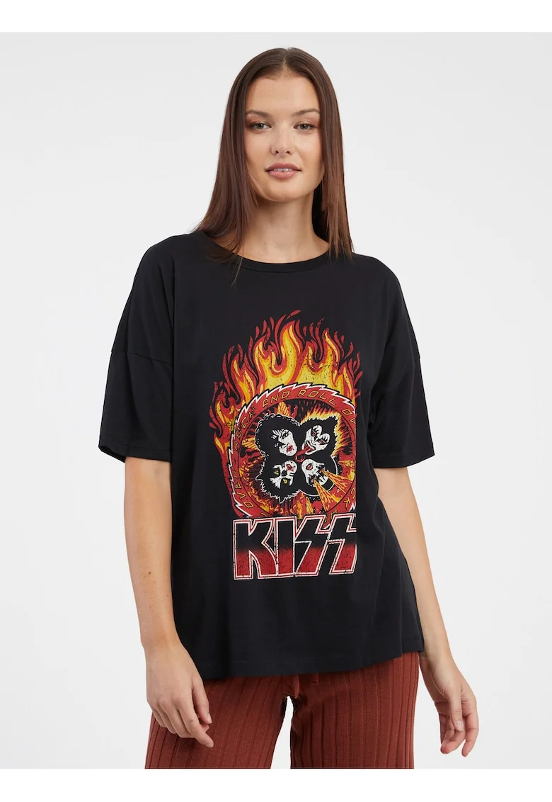 Tricou din bumbac organic cu imprimeu grafic Ida Kiss