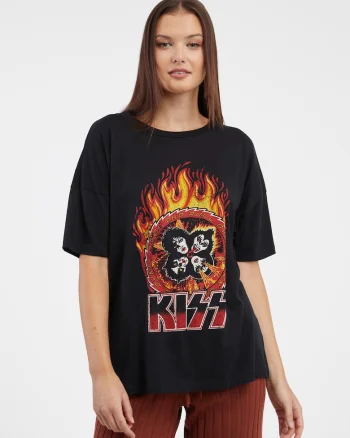 Tricou din bumbac organic cu imprimeu grafic Ida Kiss