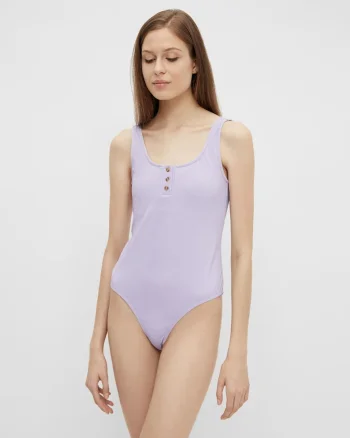 Costum de baie intreg cu aspect striat Nancy