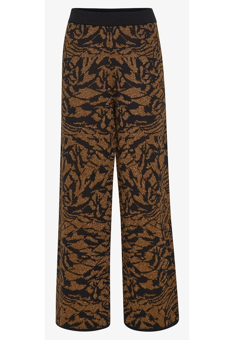 Pantaloni drepti cu talie inalta