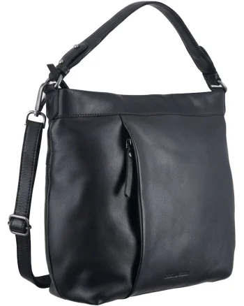 Geanta umar dama piele naturala 38 x 29 cm, Colombiana,, Negru