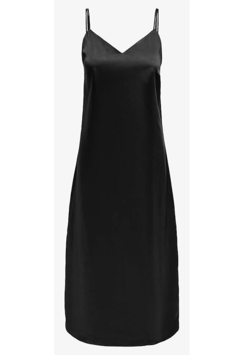 Rochie din satin cu baretele inguste Sia