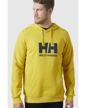 Hanorac din bumbac organic cu logo pe piept