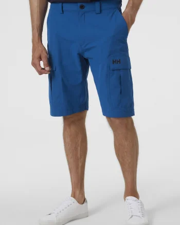 Pantaloni scurti cargo cu model uni si talie medie