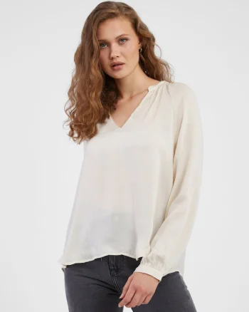 Bluza cu decolteu in V Sunny