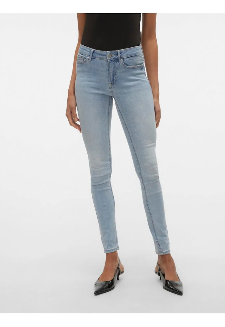 Blugi skinny cu talie medie Lash