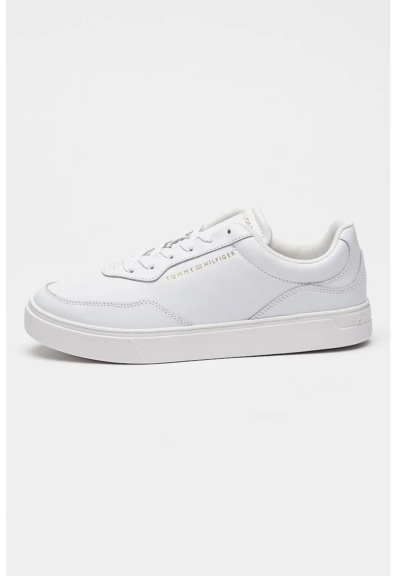 Pantofi sport din piele cu talpa cupsole Casual, Alb