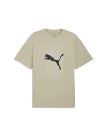 Tricou regular-fit cu imprimeu, Negru/Maro camel/Albastru glaciar