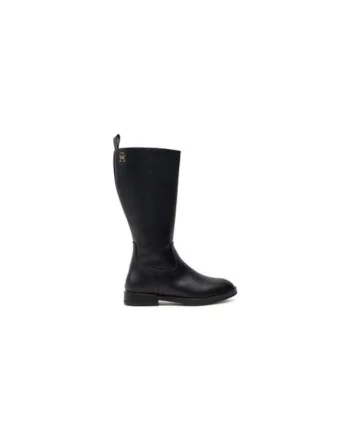 Ghete pentru fete,  304428616, piele naturala, negru