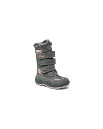Ghete pentru fete,  textil, gri