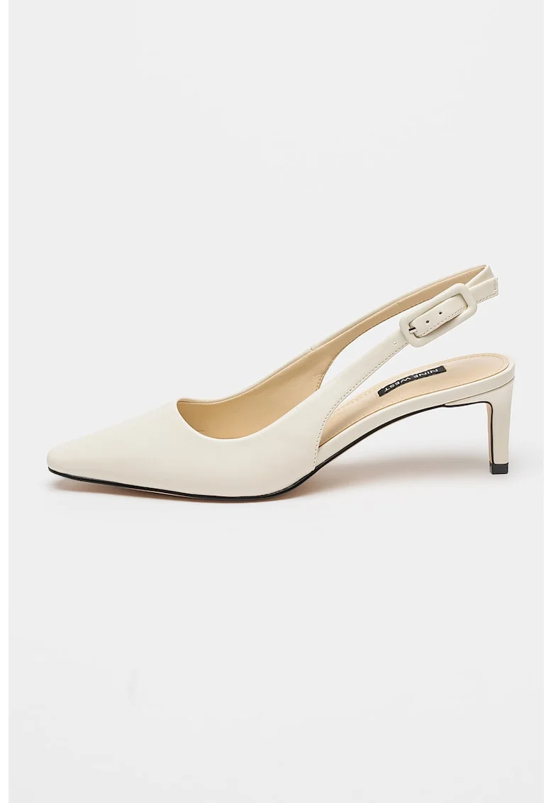 Pantofi slingback Yurri, Alb murdar