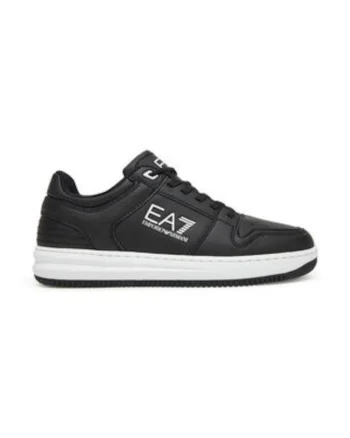 Tenisi barbati, Emporio Armani  piele ecologica, negru/alb