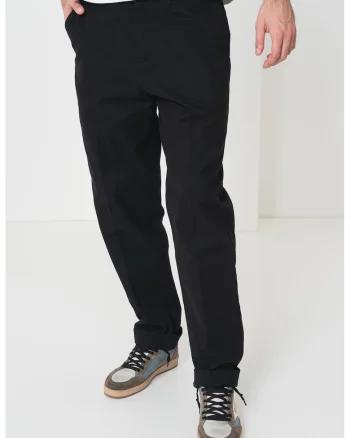 Pantaloni chino slim fit Genar, Negru