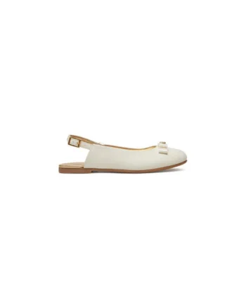 Sandale copii,  piele ecologica, bej, cu accente metalice, pentru fete