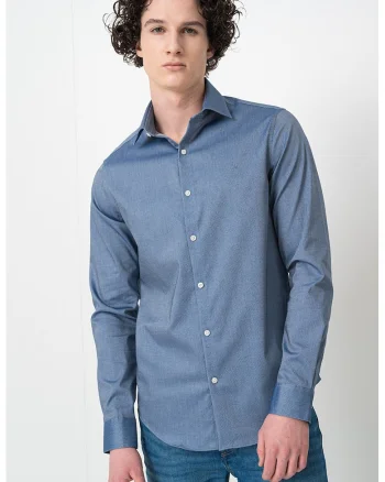 Camasa slim fit, Albastru inchis